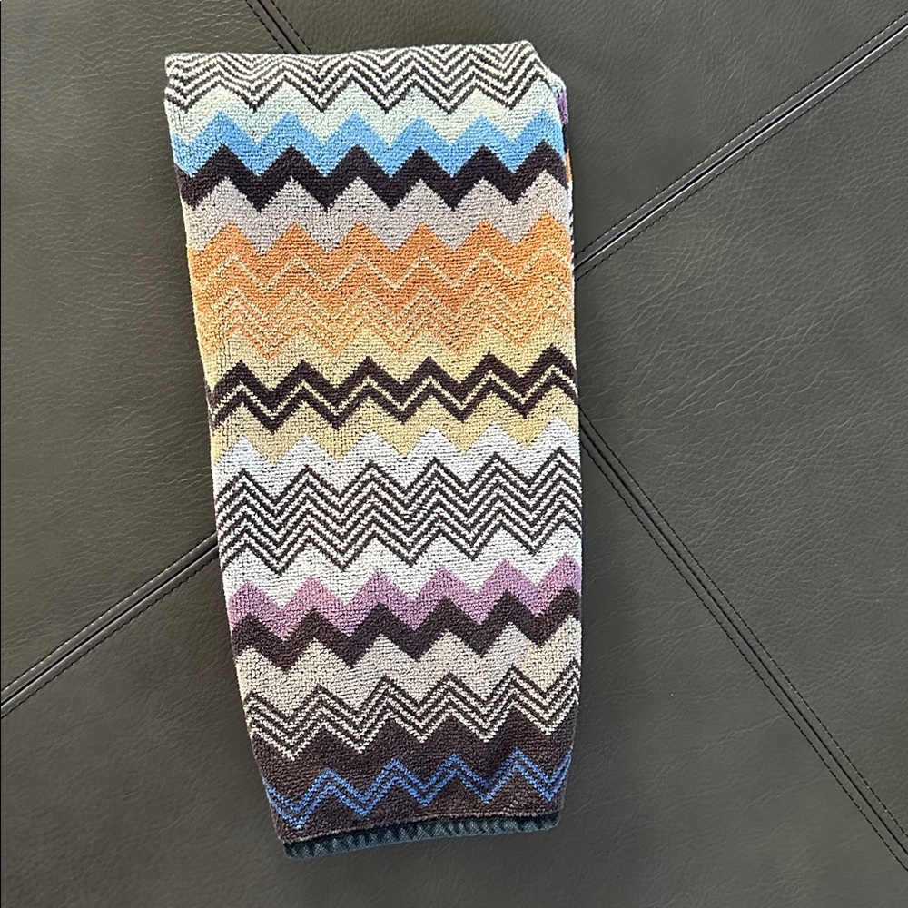 Missoni Home Multicolor Zigzag Hand Towel